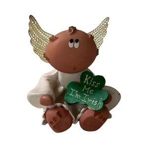 RUSS ANGEL CHEEKS Kiss Me I'm Irish Figurine